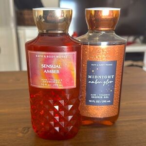 Bath & Body Works shower gel •Sensual Amber • and •Midnight Amber Glow•